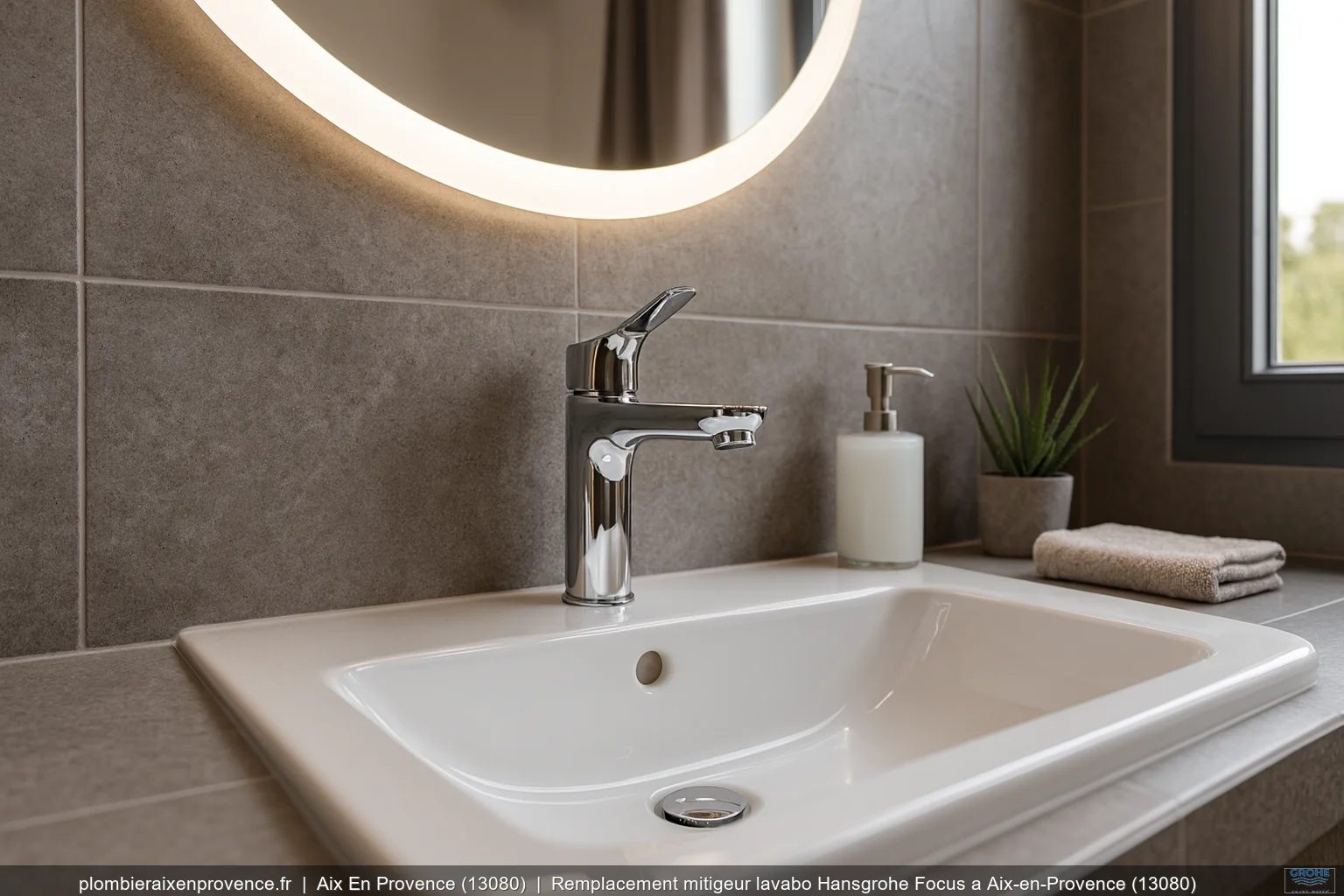 Remplacement mitigeur lavabo Hansgrohe Focus a Aix-en-Provence (13080)